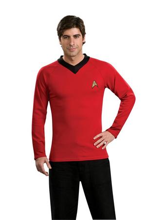 Adult Small Licensed Star Trek Classic Scotty Shirt Fancy Dress Costume Mens